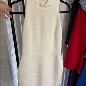 Elegant Cream Sleeveless Dress Mini WHBM Fits 0-4